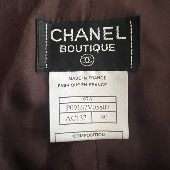 Authentic 97A Chanel wool pleated pants size 40 - Picture 6 of 9